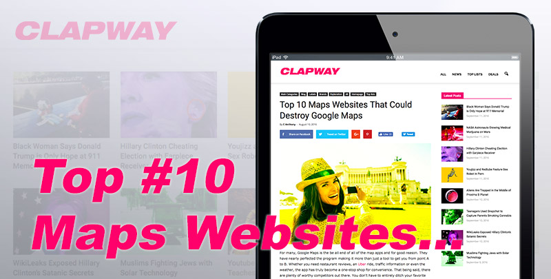 Top Map Websites Feature